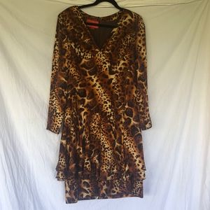 Emanuel Ungaro Parallele Animal Print Dress